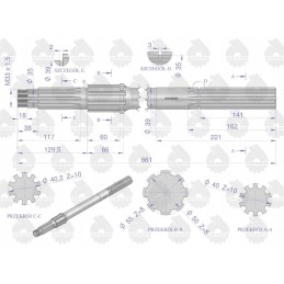 Polos dešinysis universalus C 330 originalus Ursus