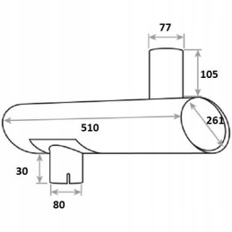 Case Maxxum 5130 A184475 išmetimo duslintuvas
