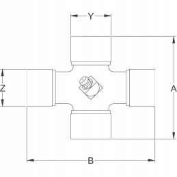 Walterscheid kryžius 76x27 94x32mm 342221 pločiui