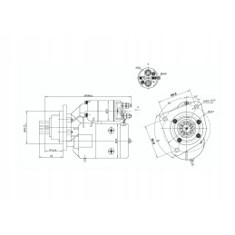 Starteris su reduktoriumi 9142742 c 385 elmot