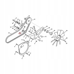 Manitou radiatoriaus ventiliatoriaus skriemulys 229879