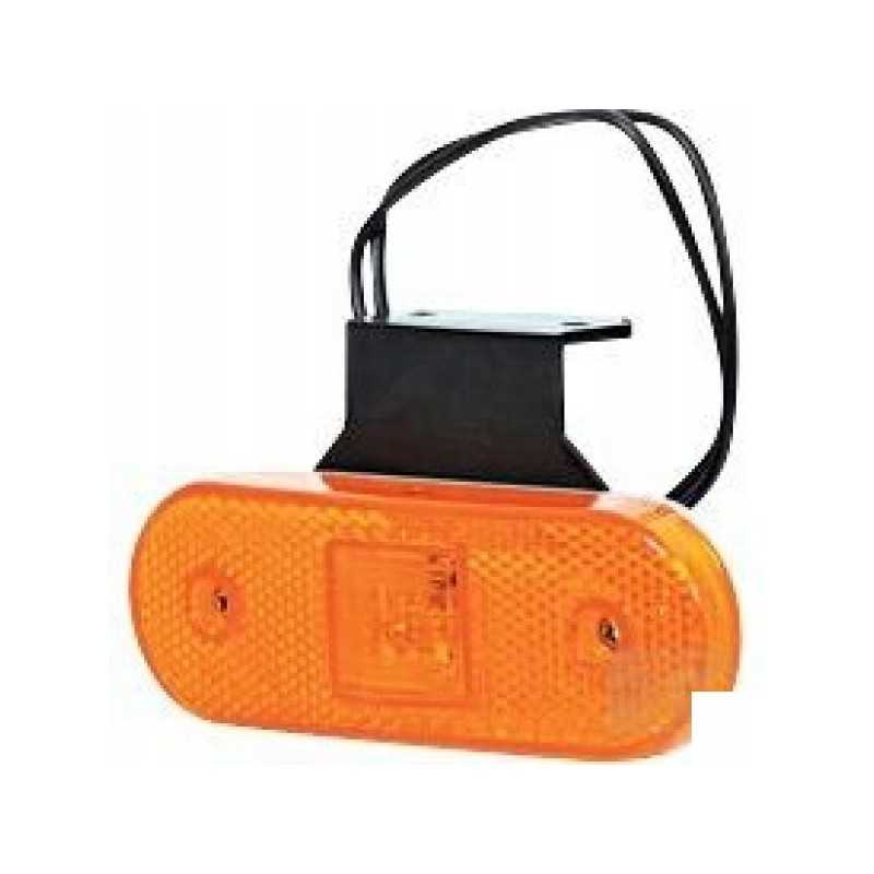 Halogeninė šoninė gabaritinė lemputė, stačiakampė, LED 12-24