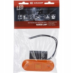 Halogeninė šoninė gabaritinė lemputė, stačiakampė, LED 12-24