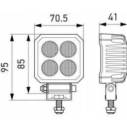 Hella LED universalus darbo lempos skersmuo tinka