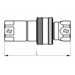 Greitos jungties kištukas 1 1 2 vidinis sriegis 1 1 2