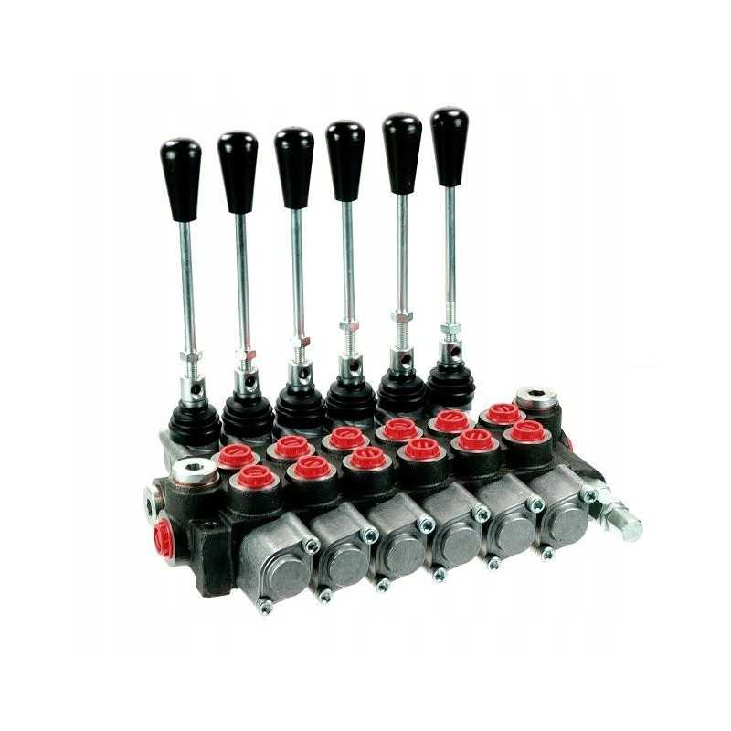 6 sekcijų hidraulinis skirstytuvas 06p401 a1x6 gk