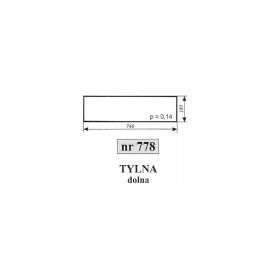 Apatinis galinis stiklas c 330 c 360 naglak 778