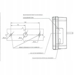 Stačiakampis kombinuotas galinis žibintas, 5 kontaktų, kairysis, 12 24v