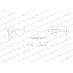 Skirstytuvo valdymas rutuliniu kabeliu l 2500m