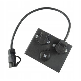 Dėžutė 2x 3 kontaktų cigarečių degiklio lizdui