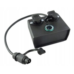 Dėžutė 2x 3 kontaktų cigarečių degiklio lizdui