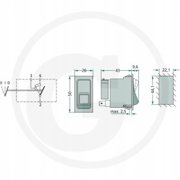 Fendt x830241012000 pakreipimo jungiklis