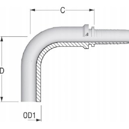 Patarimas dn06 oe8mm 90