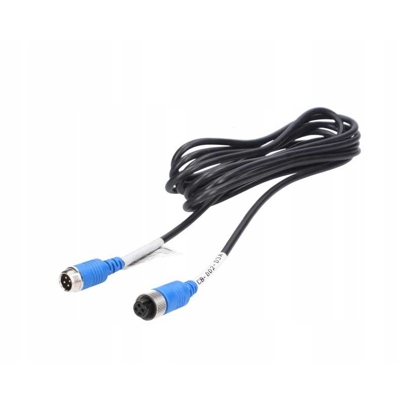 4 kontaktų kabelis HD atbulinės eigos kamerai, 3 mb