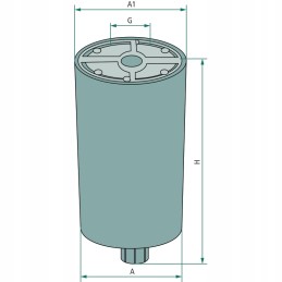 197 mm fleetguard pirminis filtras
