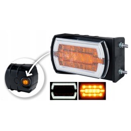 Priekinė gabaritinė lemputė ir posūkio signalas LED 12 24v