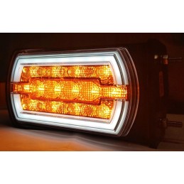 Priekinė gabaritinė lemputė ir posūkio signalas LED 12 24v