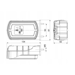 Priekinė gabaritinė lemputė ir posūkio signalas LED 12 24v