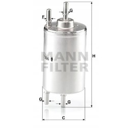 Mann kuro filtras audi a4 b5 b6 b7 seat exeo 1 8t