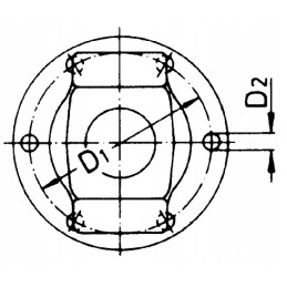 Šakinis krautuvas su flanšu w2100 w100e walterscheid