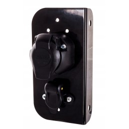 Lizdų atrama: 7 kontaktų lizdas ir 3 kontaktų lizdas