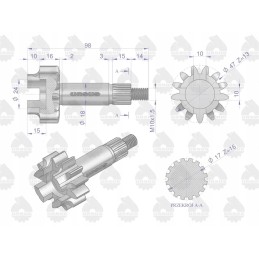 Hidraulinio siurblio C 360 originalus Ursus krumpliaratis su pavaros velenu