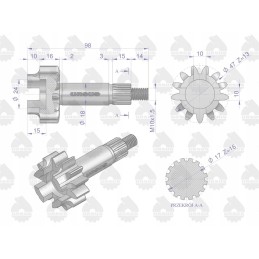 Hidraulinio siurblio C 360 originalus Ursus krumpliaratis su pavaros velenu