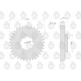 Antros ir penktos pavarų krumpliaratis, varantis C 330 originalų Ursus