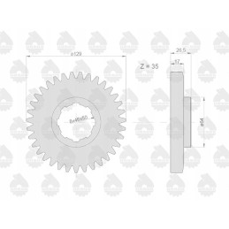 Antros ir penktos pavarų krumpliaratis, varantis C 330 originalų Ursus
