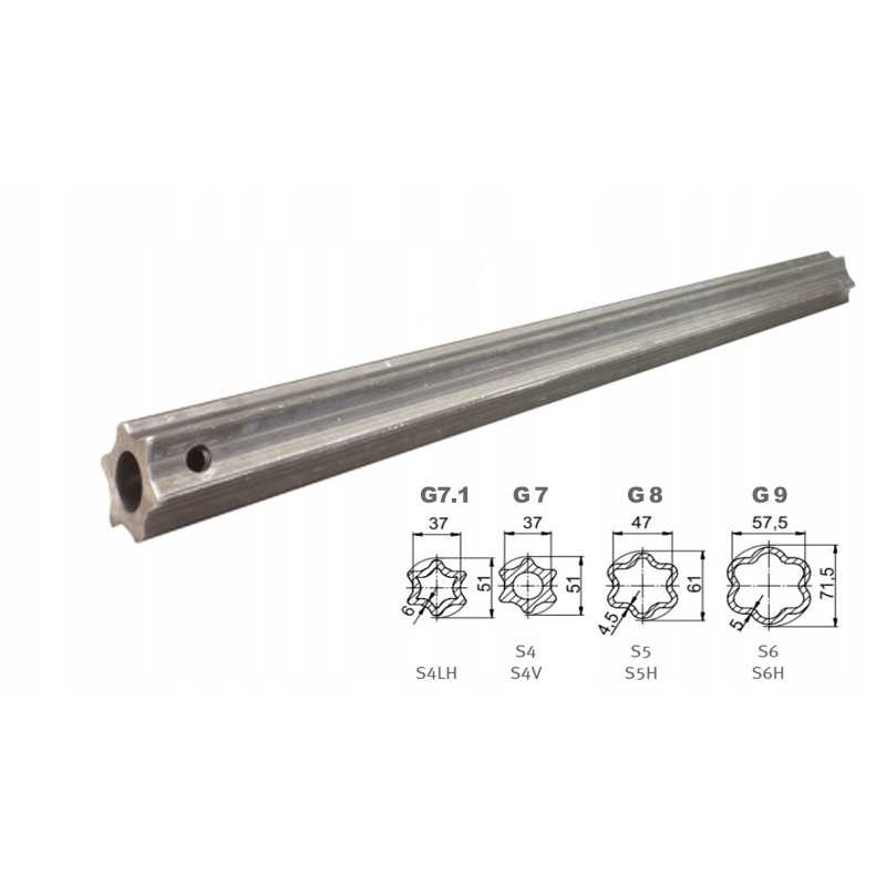 Profiliuotas veleno vamzdis g10 g8 walterscheid star