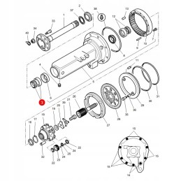 Galinis galutinis pavaros guolis mf 3798053m91 originalus