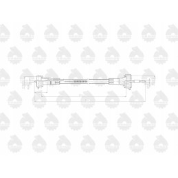 Valandų skaitiklio laidas l 575mm 625mm 42