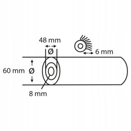 Dažų volelis v star nailon 6 mm 25 cm