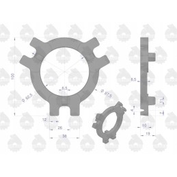 Sankabos atleidimo žiedas 50010101 c 328 orig