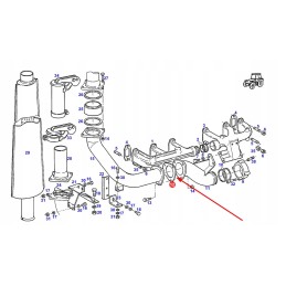 312200100030 išmetimo sistemos tarpiklis
