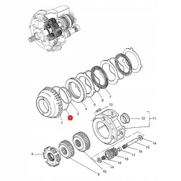 O žiedas massey ferguson 3382252m1 originalus