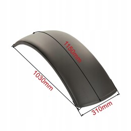 Plastikinis sparnas, priekinė pavara, 310x1150mm