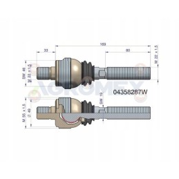 Vairo šarnyras 04358287 Deutz Fahr Warynski