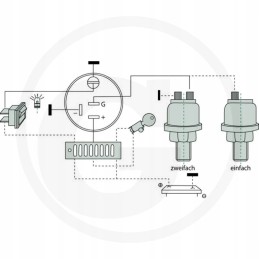 Alyvos slėgio jutiklis universalus 12v 60799029