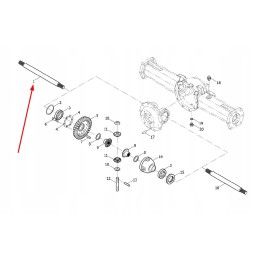 Tl02311010028 polos kairė priekinė ašis