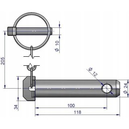 Centrinės jungties kaištis c 330 c 360