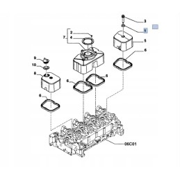 Vožtuvo dangtelio izoliatorius new Holland korpusas 4895360