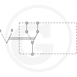 Cobo pakreipimo jungiklis priekinio stiklo valytuvams