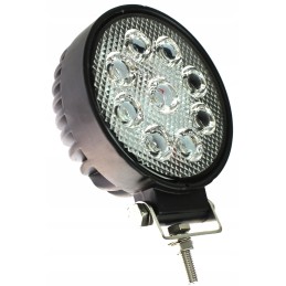 Profesionali 9 LED apvali halogeninė darbo lempa