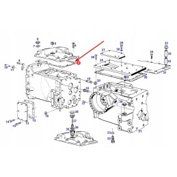 178100050061 viršutinės pavarų dėžės sandariklis