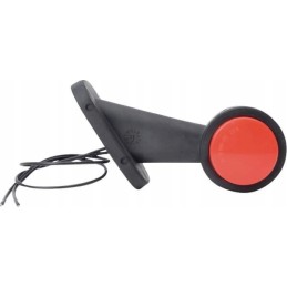 LED šoninis gabaritinis žibintas, kairė, apvali, 12 24v, balta, raudona