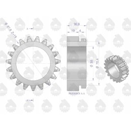 Sankabos ratas, 4 pavara C 360, originalus Ursus