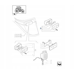 Dešinysis galinis žibintas new holland td 5091434 cnh