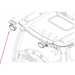 P5s48401118 galinis kairysis darbinis žibintas