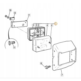 Galinis žibintas lp jcb 3cx 4cx 700 26200